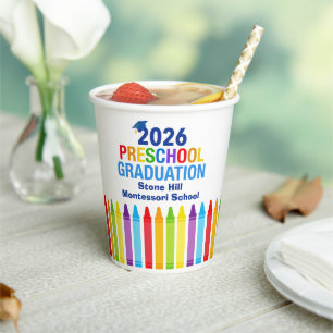 Abschlussfeier für die Vorschule 2026 - Benutzerde Pappbecher