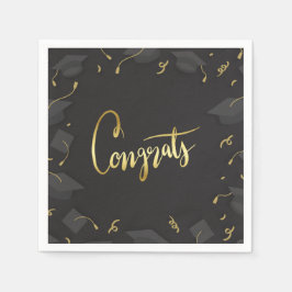 Abschlussfeier Gratulation Serviette