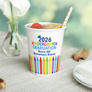 Abschlussfeier im Kindergarten 2026 - Benutzerdefi Pappbecher