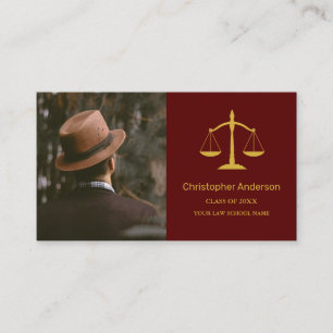Abschlussfeier Name Card für Juristen Visitenkarte