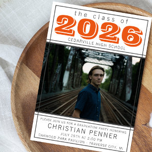 Abschlussfeier Open House 2023 Foto Orange Einladung