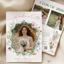 Abschlussfeier QR Code Wildblume