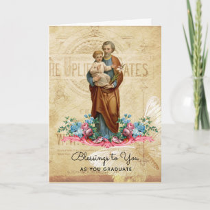 Abschlussfeier Saint Joseph Jesus Katholisch Karte