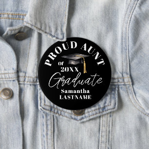 Abschlussfeier Stolz Tante Button