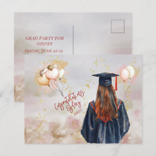 Abschlussfeier Tochter Glückwünsche Postkarte