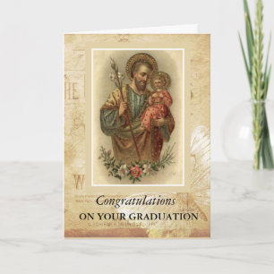 Abschlussfeier von St. Joseph und dem Jesuskind Karte