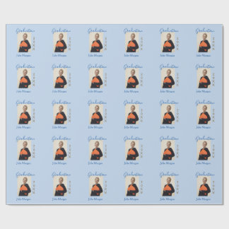 Abschlussfoto braunes goldenes Jahr 20XX Name einf Geschenkpapier