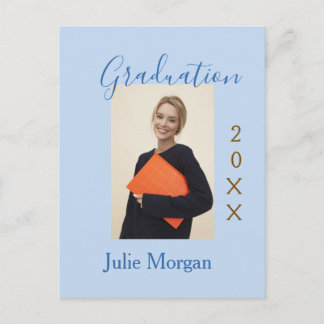 Abschlussfoto braunes goldenes Jahr 20XX Name einf Postkarte