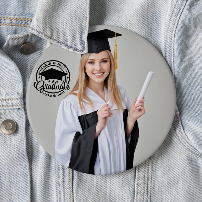 Abschlussfoto-Button - Benutzerdefinierte personal Button (Beispiel)