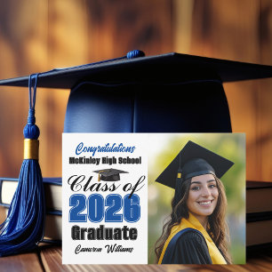 Abschlussfoto der Blue Class 2026 Abitur Ankündigung