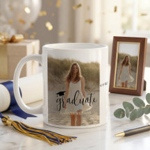 Abschlussfoto-Tasse personalisiert - Gratulation