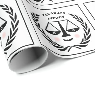 Abschlussgeschenk für die juristische Fakultät Geschenkpapier