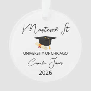 Abschlussgeschenk für sie, Master-Abschluss, Maste Ornament