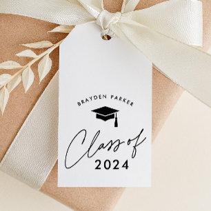 Abschlussgeschenk Klasse 2024 einfach Geschenkanhänger