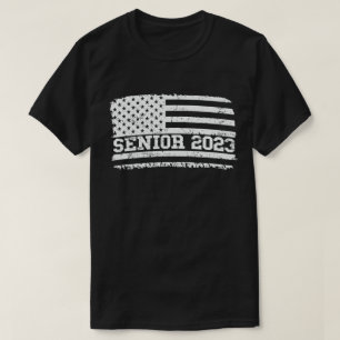 Abschlussgeschenk Senior 2023 USA Amerikanische Fl T-Shirt
