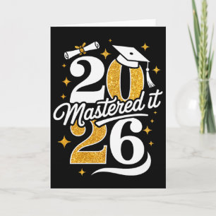Abschlussgeschenke Master Cl Of 2026 Master-Abschl Karte