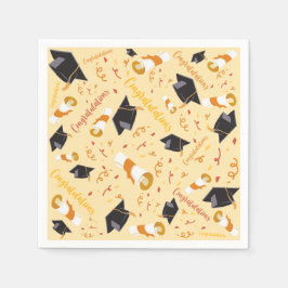 Abschlussglückwünsche Serviette