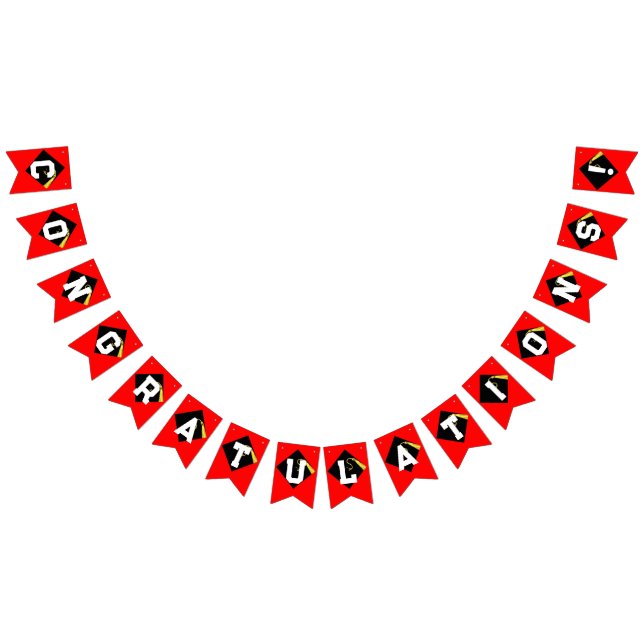 Abschlussglückwünsche Wimpelkette (Alle)