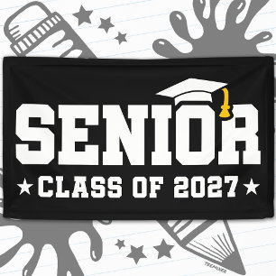 Abschlussjahr Abitur Stolz Klasse 2027 Banner