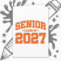 Abschlussjahr Schule Orange Senior-Klasse 2027