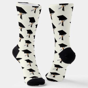 Abschlusskappe Diplom Klasse 2026 Abschlussfeier Socken