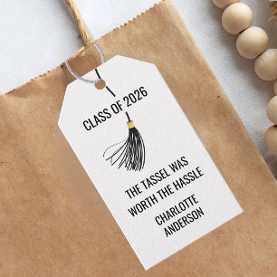 Abschlusskappenquaste-Papier Geschenkanhänger