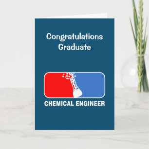 Abschlusskarte des Verbandes der Chemieingenieure Dankeskarte