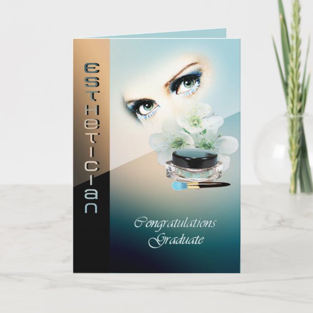 Abschlusskarte für Esthetician Karte (Vorderseite)