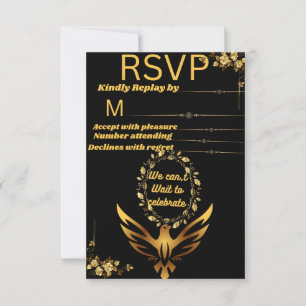 Abschlusskarte für Zahnarzthelferin Schwarz & Go RSVP Karte