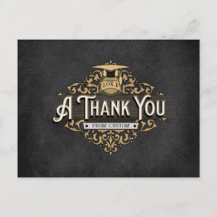 Abschlusskarten, männliche Dankeskarten Postkarte