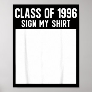 Abschlussklasse 1996 Wiedersehensschild T-Shirt Lu Poster