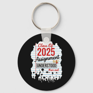 Abschlussklasse 2025 Abschluss College Graduierten Schlüsselanhänger