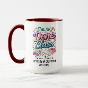 Abschlussklasse 2025 Personalisierter Abschluss Tasse