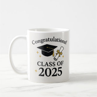Abschlussklasse 2025 – Schulabsolvent Kaffeetasse