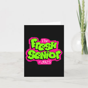 Abschlussklasse 2025 Senior Fresh 90er Retro-TV-St Karte