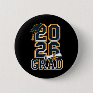 Abschlussklasse 2026 Abitur Senior Design Premium Button