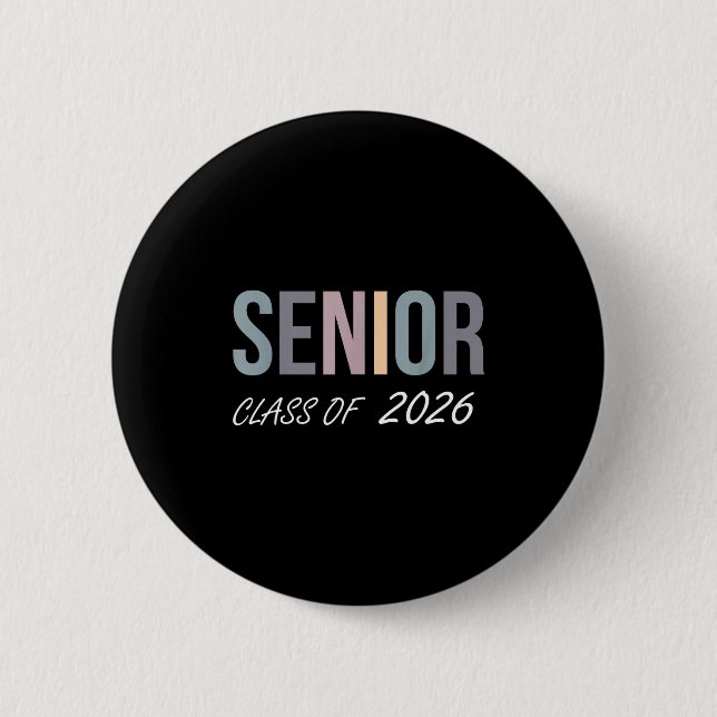 Abschlussklasse 2026 Abiturient 2026 Oberstufe Button (Vorderseite)