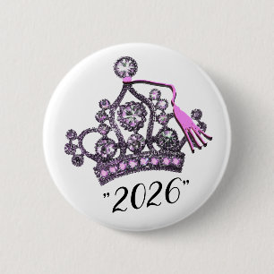 „Abschlussklasse 2026“ Abschluss-Diadem Button