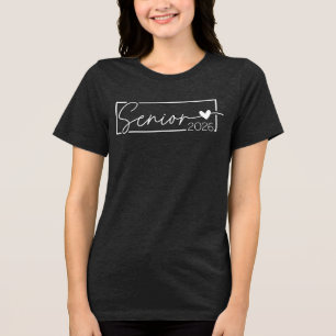 Abschlussklasse 2026 Abschlussjahrgang 2026 Tri-Blend Shirt