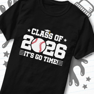 Abschlussklasse 2026 Baseball-Abschluss Es ist los T-Shirt