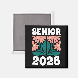 Abschlussklasse 2026 Benutzerdefinierte Retro Groo Magnet