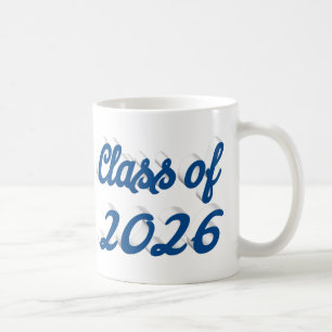 Abschlussklasse 2026 blaues Skript-Abschlussfeier Kaffeetasse