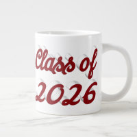 Abschlussklasse 2026 burgunderrote Schrift Abitur