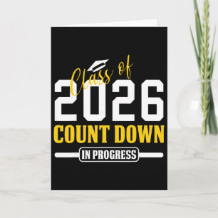 Abschlussklasse 2026 Countdown läuft Lustige Senio Karte