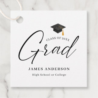 Abschlussklasse 2026 Elegante Schrift Graduierter Geschenkanhänger