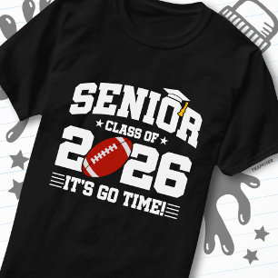 Abschlussklasse 2026 Es ist los Zeit Fußball Absch T-Shirt