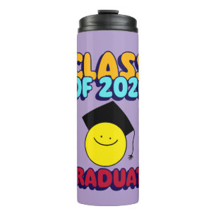 Abschlussklasse 2026 Fröhliches Gesicht Individuel Thermosbecher