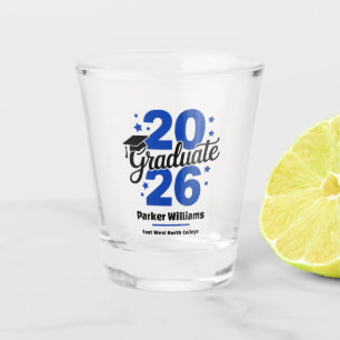 Abschlussklasse 2026 Graduiertenmütze Graduierte Schnapsglas