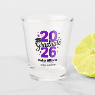 Abschlussklasse 2026 Graduiertenmütze Graduierte Schnapsglas