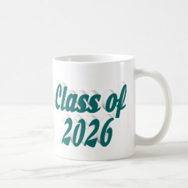 Abschlussklasse 2026 grüner Text Abschluss Kaffeetasse